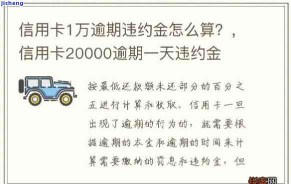 信用卡20000逾期：一年需还多少，一天违约金？