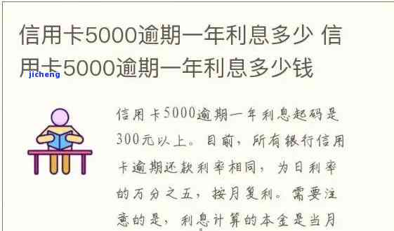 信用卡逾期5额月-信用卡逾期5额月利息多少