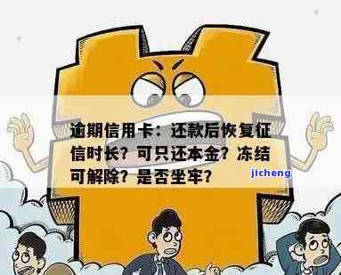 '逾期信用卡：还完后多久能恢复征信？会坐牢吗？'