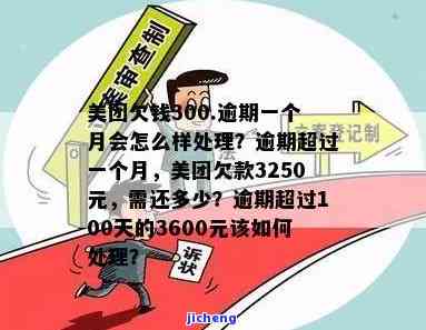 美团欠款3250元逾期1个多月，应还款金额是多少？