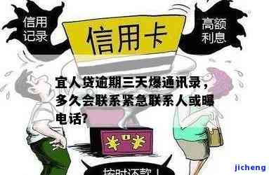 宜人贷逾期多久会电话催收至通讯录？