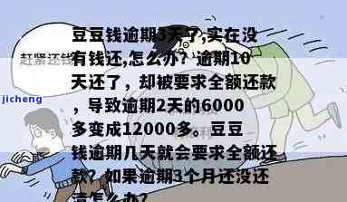 逾期2天6000多变成12000多？逾期3天没钱还怎么办？