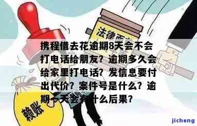 携程借去花逾期三天：收到什么案件号通知？逾期5天会有何后果？已经归还可否再借？