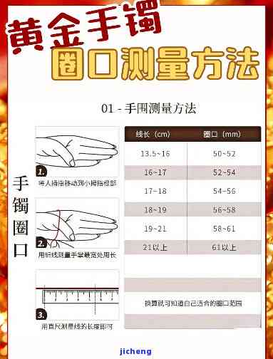 黄金手镯55号圈几厘米，怎样测量黄金手镯的尺寸：以55号圈为例