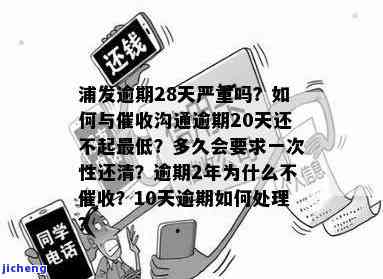 浦发逾期20天被冻结，只还了最低额度怎么办？该如何与催收沟通并解决问题？