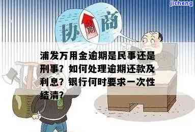 浦发万用金逾期处理方法：能否申请减免？多久需一次性结清？民事还是刑事案件？