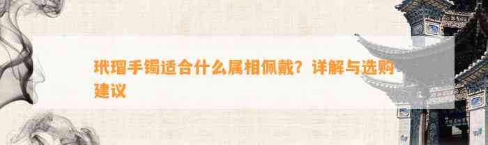 玳瑁手镯适合什么属相佩戴？详解与选购建议