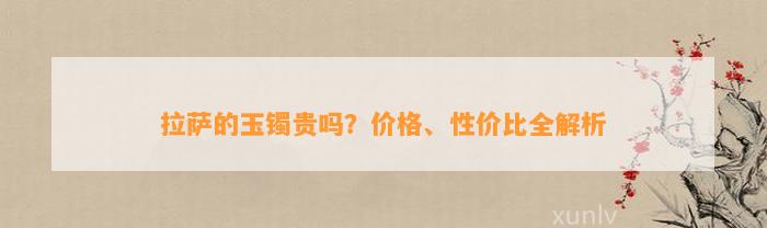 拉萨的玉镯贵吗？价格、性价比全解析