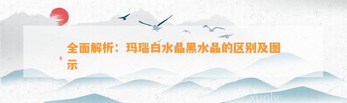 全面解析：玛瑙白水晶黑水晶的区别及图示