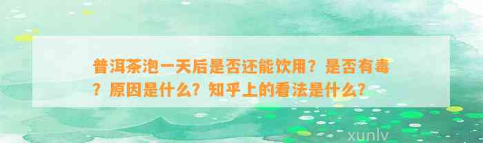 普洱茶泡一天后是不是还能饮用？是不是有毒？起因是什么？知乎上的看法是什么？