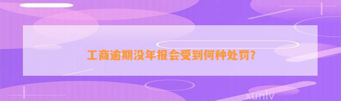 工商逾期没年报会受到何种处罚？