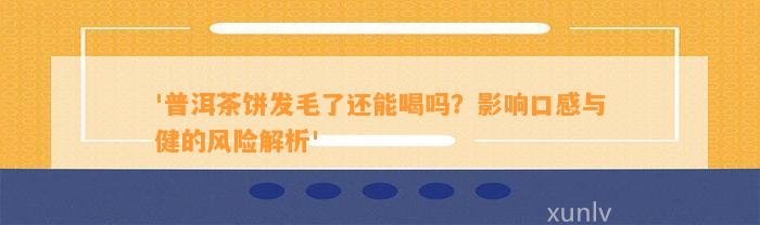 '普洱茶饼发毛了还能喝吗？作用口感与健的风险解析'