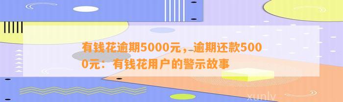 有钱花逾期5000元，逾期还款5000元：有钱花用户的警示故事