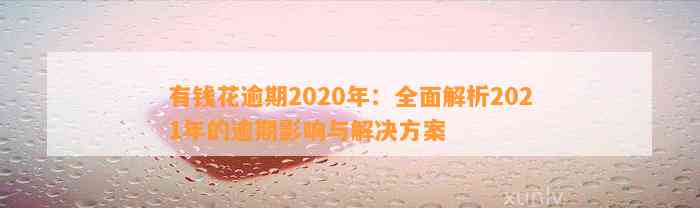 有钱花逾期2020年：全面解析2021年的逾期影响与解决方案