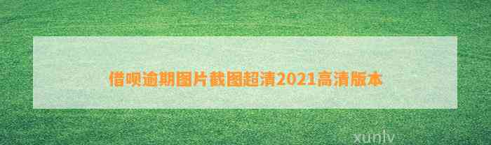 借呗逾期图片截图超清2021高清版本