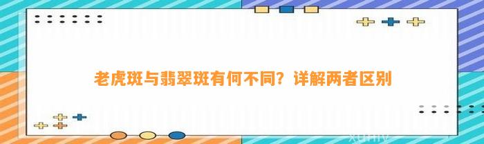 老虎斑与翡翠斑有何不同？详解两者区别