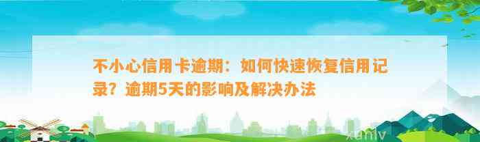 不小心信用卡逾期：如何快速恢复信用记录？逾期5天的影响及解决办法