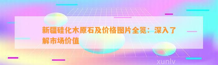 新疆硅化木原石及价格图片全览：深入熟悉市场价值