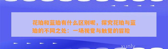 花珀和蓝珀有什么区别呢，探究花珀与蓝珀的不同之处：一场视觉与触觉的冒险