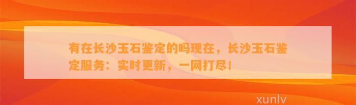 有在长沙玉石鉴定的吗现在，长沙玉石鉴定服务：实时更新，一网打尽！