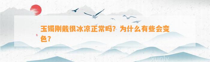 玉镯刚戴很冰凉正常吗？为什么有些会变色？