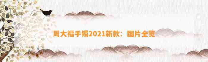 周大福手镯2021新款：图片全览