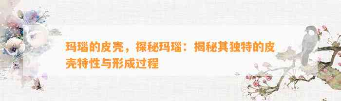 玛瑙的皮壳，探秘玛瑙：揭秘其特别的皮壳特性与形成过程