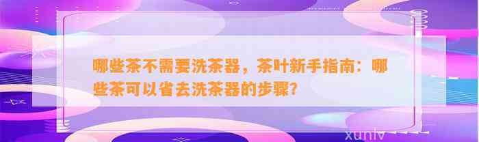 哪些茶不需要洗茶器，茶叶新手指南：哪些茶可以省去洗茶器的步骤？