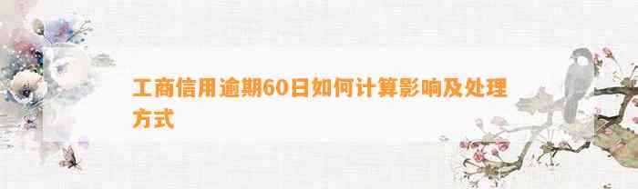 工商信用逾期60日如何计算影响及处理方式